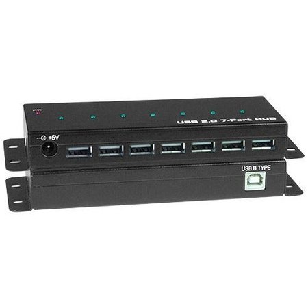 NETWORK TECHNOLOGIES 7-Prt Ind Usb 2.0 Hub Self/Bus USB2-HUB-IND-7